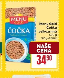 Menu Gold Čočka velkozrnná 500 g