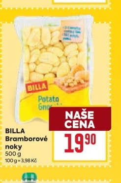BILLA Bramborové noky 500 g