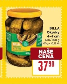 BILLA Okurky