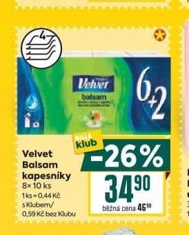 Velvet Balsam kapesníky
