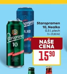 Staropramen 10, Nealko 0,5 l, plech