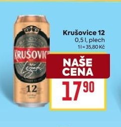 Krušovice 12 0,5 l, plech
