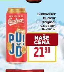 Budweiser Budvar Originál 0,5 l