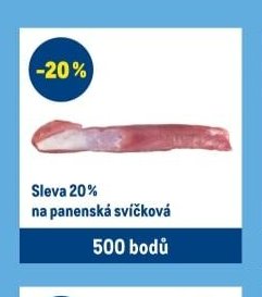 Sleva 20 % na panenská svíčková