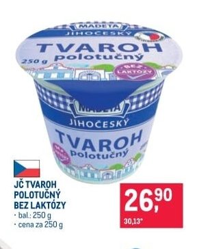 JČ tvaroh polotučný bez laktózy