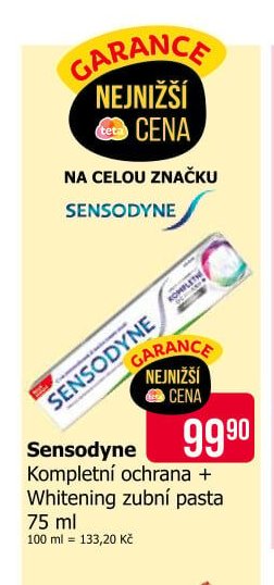 Sensodyne Kompletní ochrana + Whitening zubní pasta 75 ml