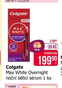 Colgate Max White Overnight noční bělicí sérum 1 ks