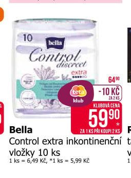 Bella Control extra inkontinenční vložky 10 ks