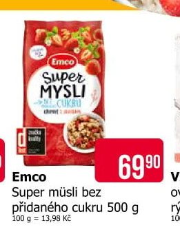 Emco Super müsli bez přidaného cukru 500 g