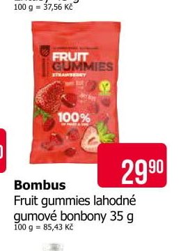Bombus Fruit gummies lahodné gumové bonbony 35 g