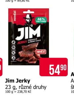 Jim Jerky 23 g, různé druhy