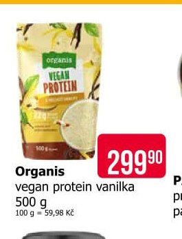 Organis vegan protein vanilka 500 g
