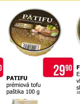 PATIFU prémiová tofu paštika 100 g