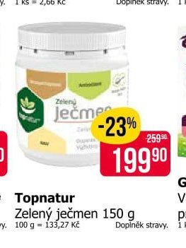 Topnatur Zelený ječmen 150 g