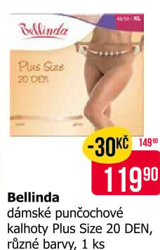 Dámské silonové punčocháče Plus Size Bellinda