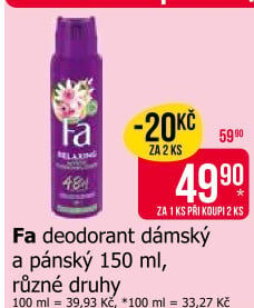 Deodorant sprej Fa