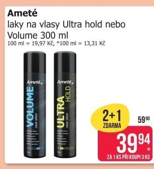 Lak na vlasy Ameté