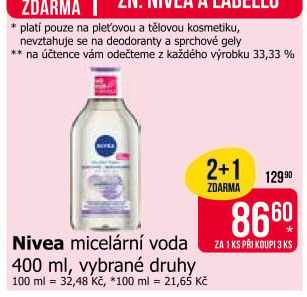 Micelární voda Nivea