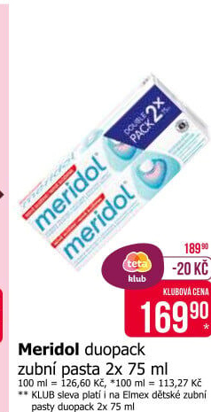 Pasta na zuby Meridol
