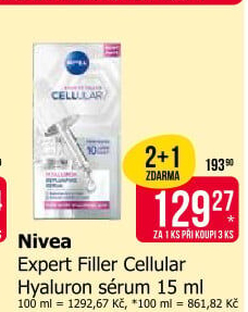 Pleťové vyplňující sérum Hyaluron Cellular Expert Filler Nivea