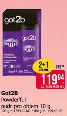 Pudr na vlasy Got2b Schwarzkopf