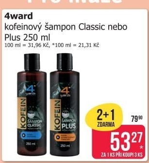 Šampon kofeinový 4ward
