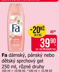 Sprchový gel Fa