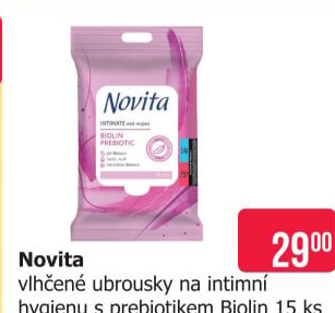 Intimní ubrousky Novita