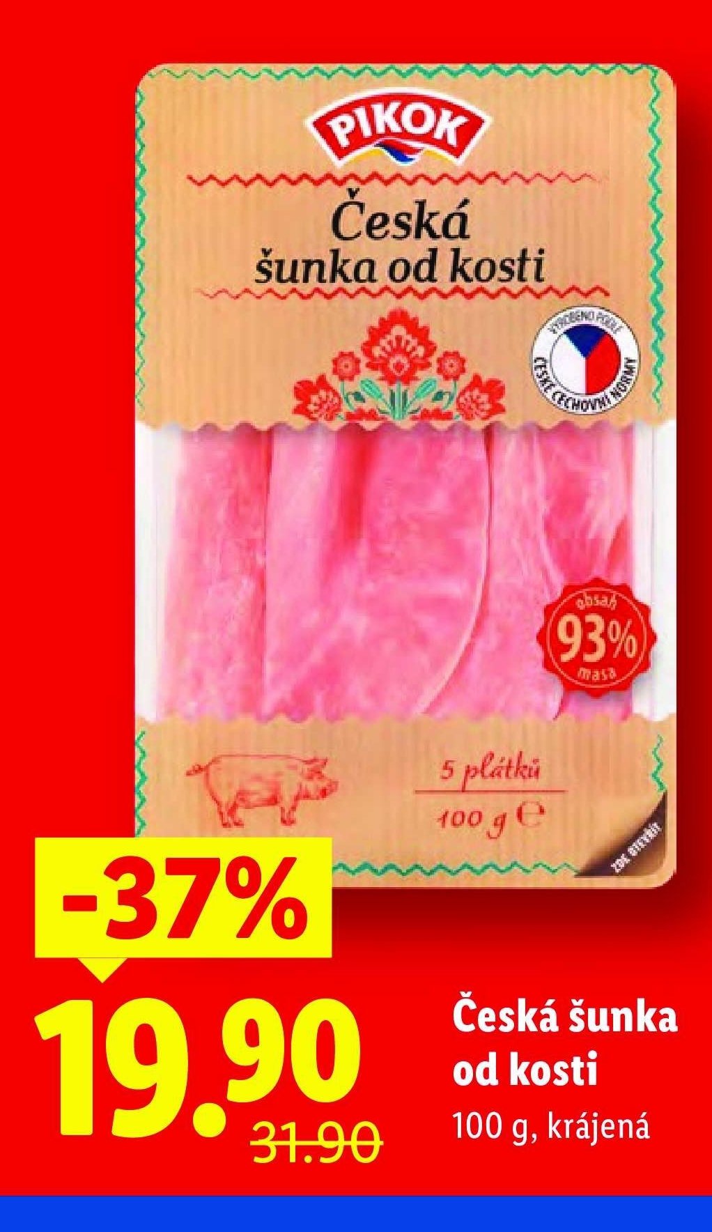 Pikok Česká šunka od kosti - Lidl akcniletaky.com