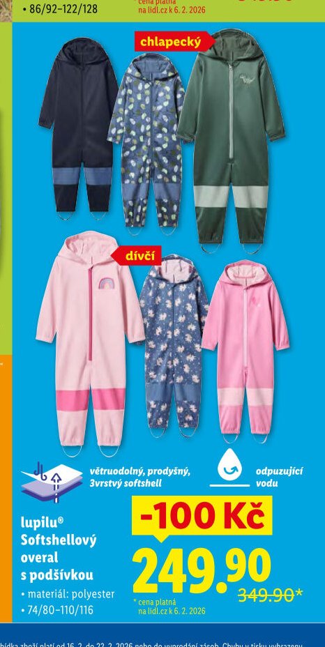 lupilu Softshellový overal s podšívkou - Lidl akcniletaky.com