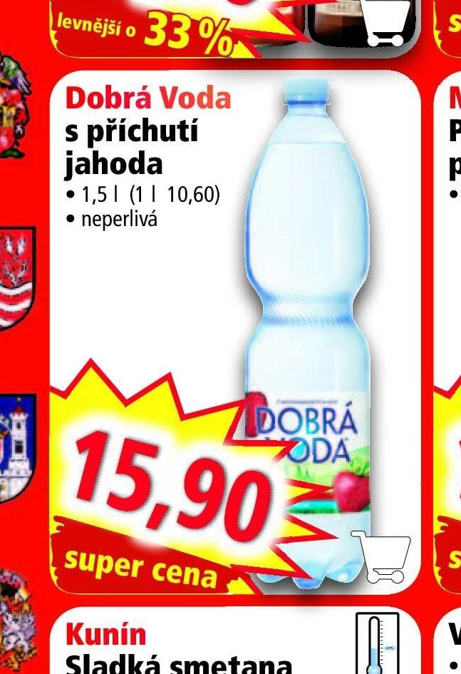 Dobrá Voda s příchutí jahoda