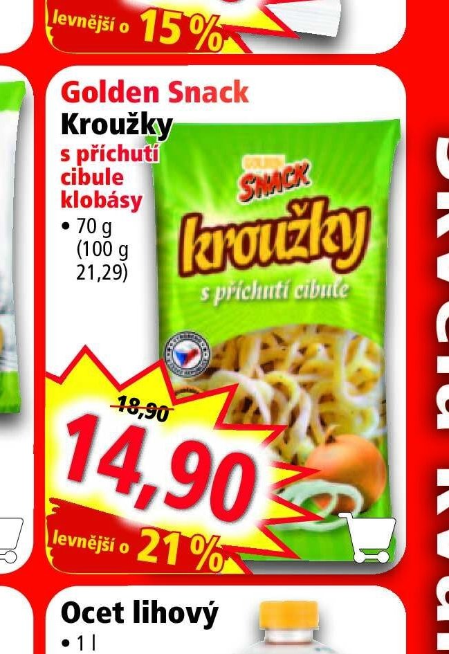 Golden Snack Kroužky