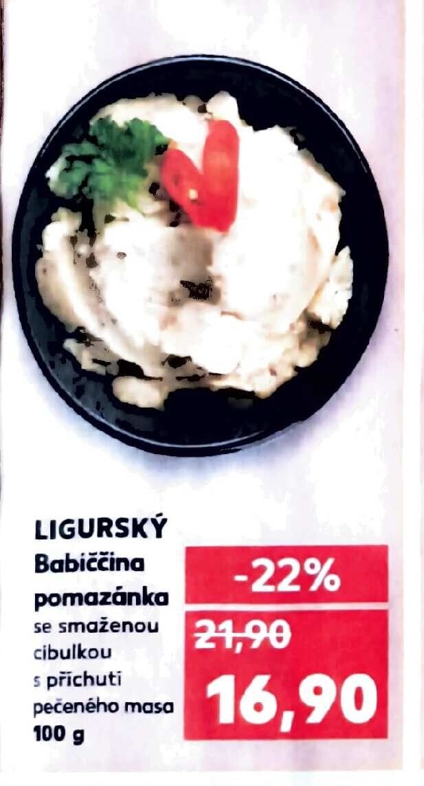 LIGURSKÝ Babiččina pomazánka se smaženou cibulkou s příchutí pečeného masa 100 g