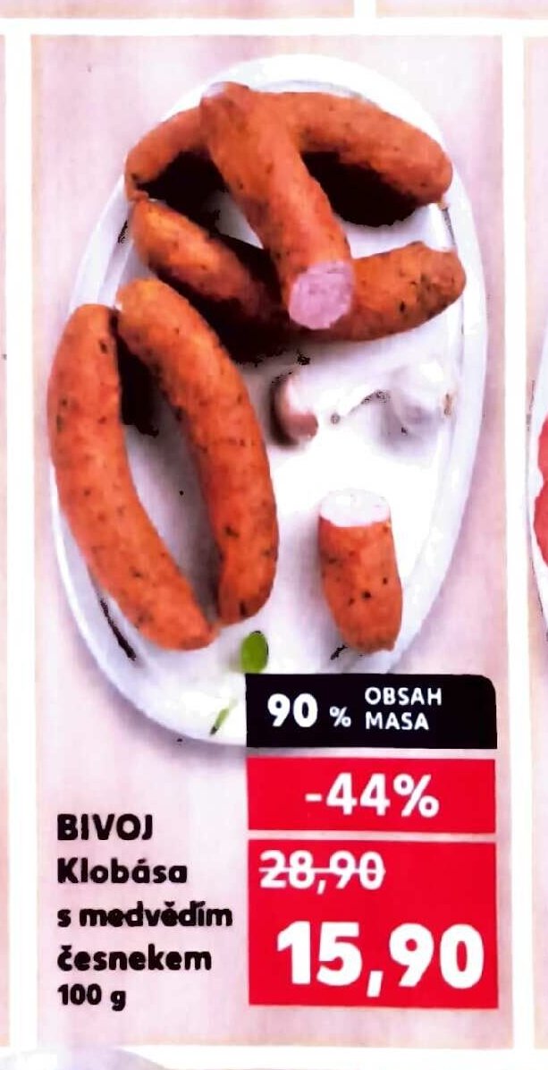 BIVOJ Klobása s medvědím česnekem 100 g