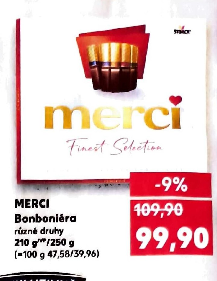 MERCI Bonboniéra 210 g / 250 g