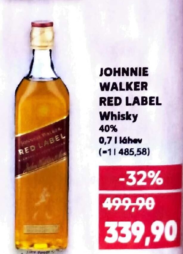 JOHNNIE WALKER RED LABEL Whisky