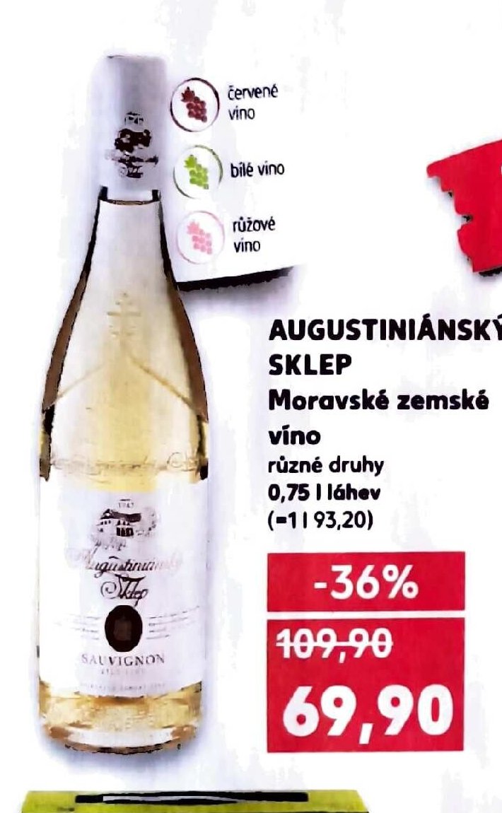 AUGUSTINIÁNSKÝ SKLEP Moravské zemské víno