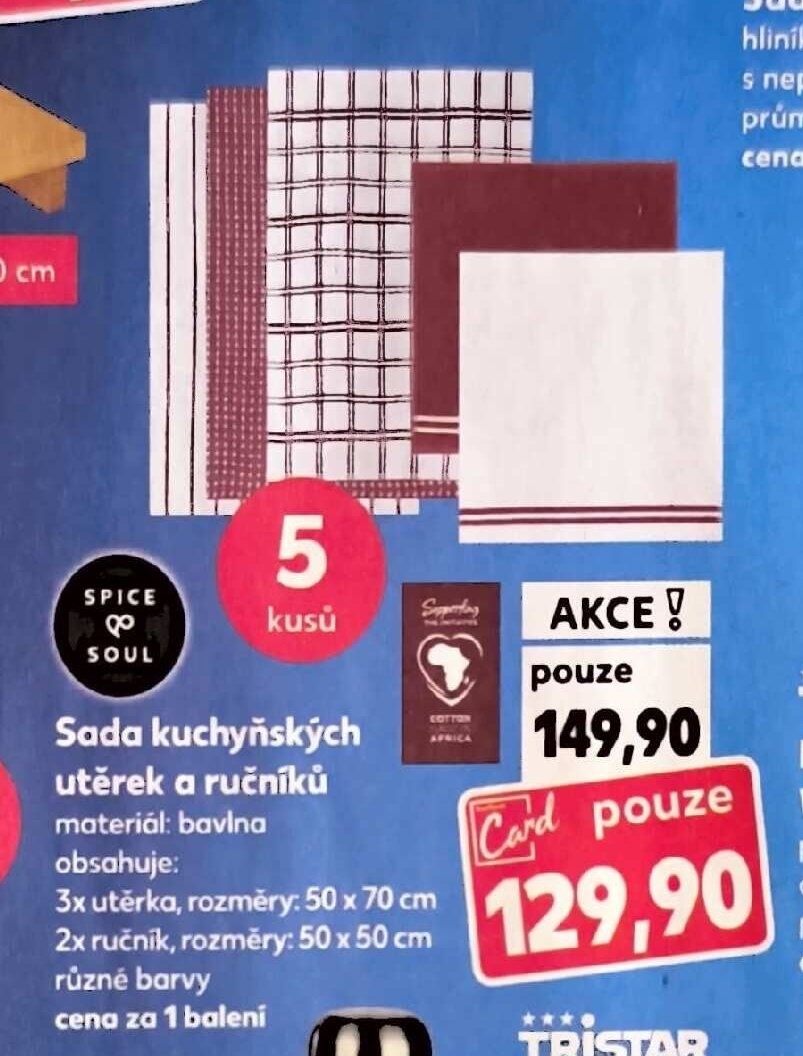 Sada kuchyňských utěrek a ručníků