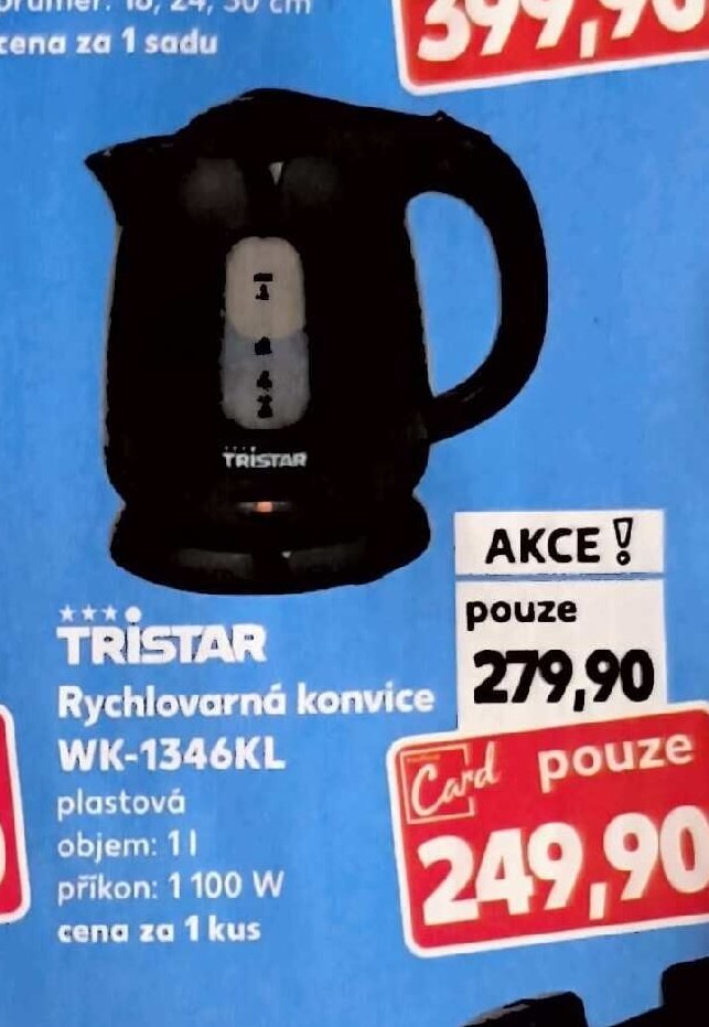 TRISTAR Rychlovarná konvice WK-1346KL