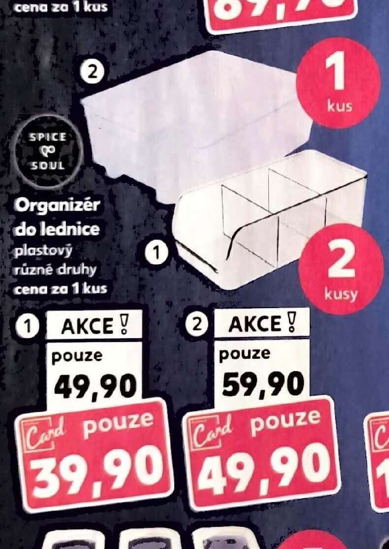 Organizér do lednice