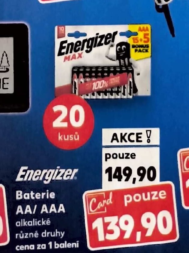 Energizer Baterie AA/AAA