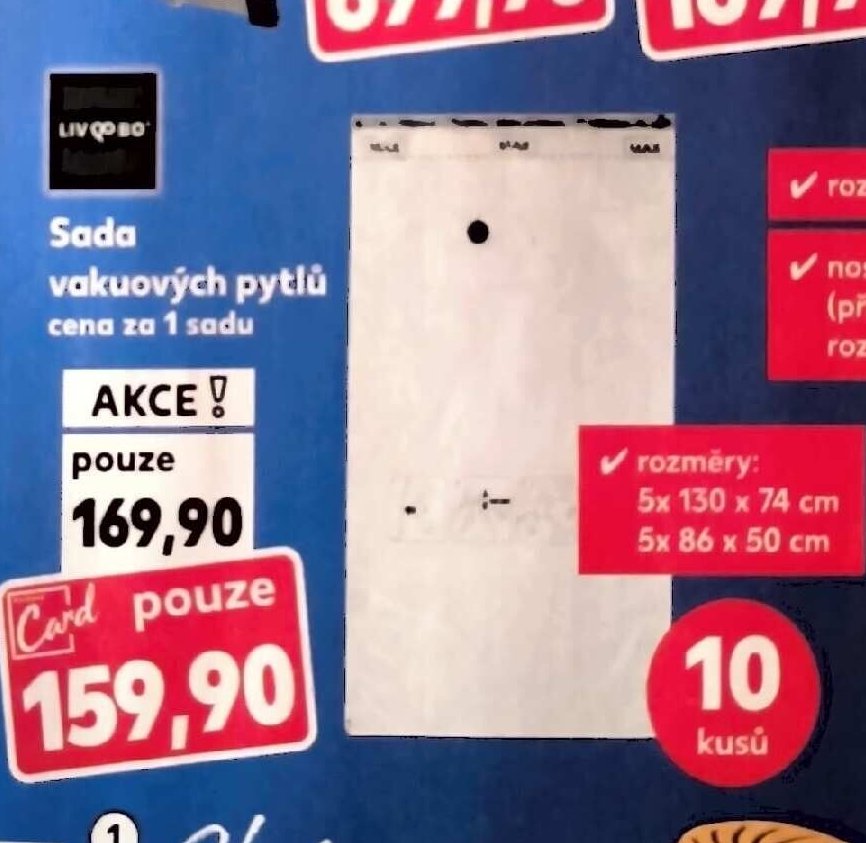 Sada vakuových pytlů