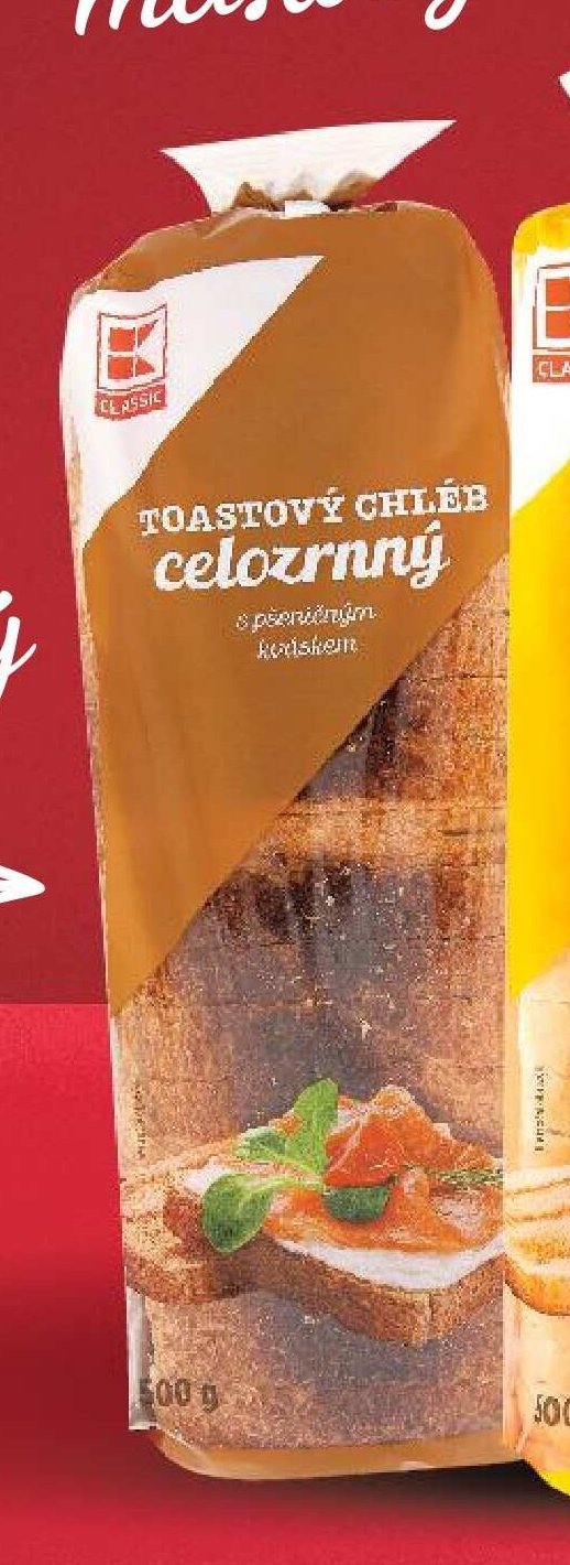 Toastový chléb celozrnný