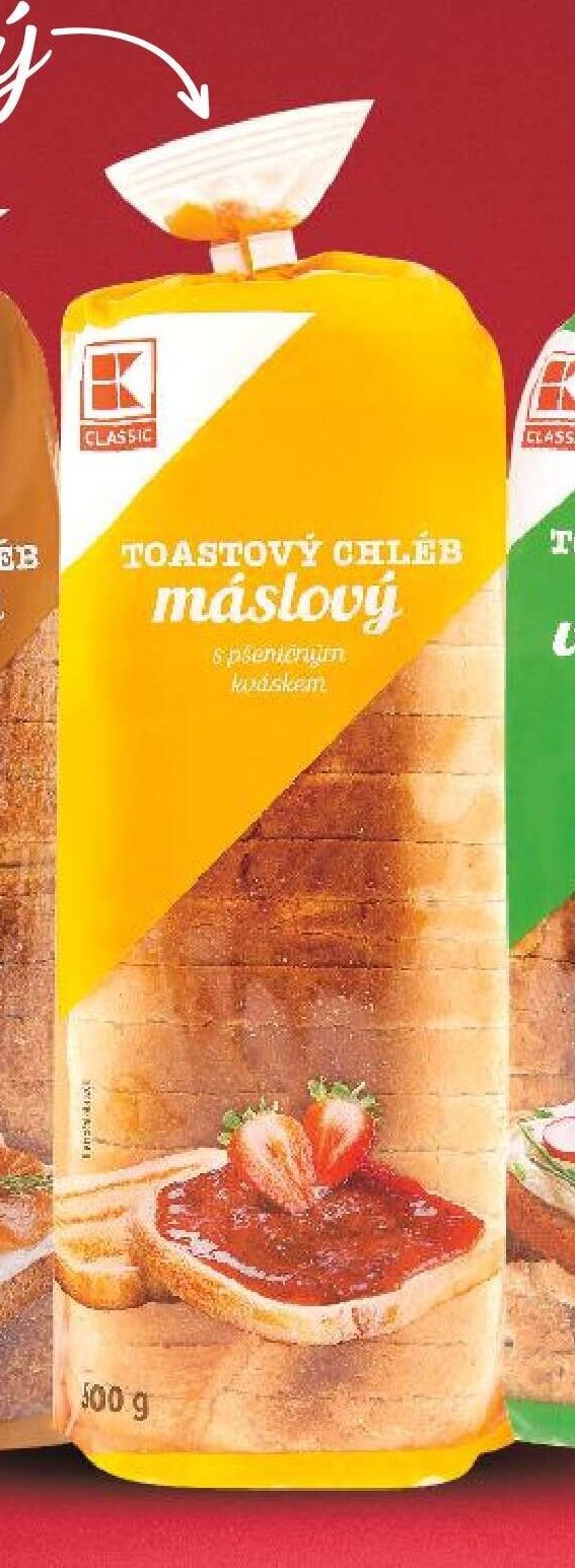 Toastový chléb máslový