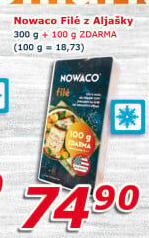 Filé z Aljašky mražené Nowaco