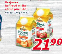 Kefírové mléko ochucené Krajanka