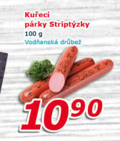Párky kuřecí striptýzky Vodňanské kuře