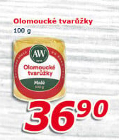 Sýr tvarůžky olomoucké A.W.