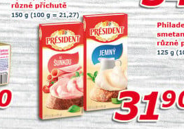 Tavené sýry Président