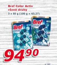 WC blok tuhý Color Aktiv Bref